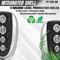 Superduplicación de control remoto inalámbrico de 433MHz de fabricante profesional con chip de código fijo hecho de metal