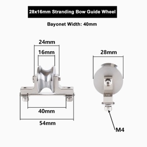 Machine à tresser le fil d'acier, roue de passage de fil à courroie 28*16, largeur de tressage à arc 16mm, personnalisable OEM, finement poli - Product Image 4