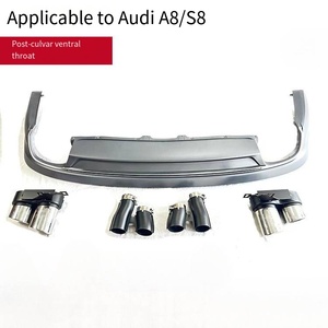 ลิ้นกันชนหลัง Veidt สำหรับ <span class=keywords><strong>Audi</strong></span> <span class=keywords><strong>S8</strong></span> รุ่นปี 14-17 รุ่น A8 แต่งอัพเกรดเป็น <span class=keywords><strong>S8</strong></span> แบบสี่ท่อ ลิ้นกันชนหลัง D4PA - Product Image 5