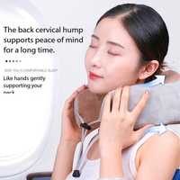 Oreiller de massage cervical portable en forme de U 1200 mAh, 3 vitesses, contrôle intelligent du temps, massage des tissus profonds, télécommande sans fil à trois boutons