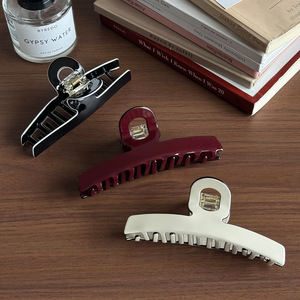 Pinza para el pelo de acetato de alta calidad hecha a mano para <span class=keywords><strong>mujer</strong></span>, estilo sencillo, diseño de tiburón grande, accesorio para cola de caballo - Product Image 2