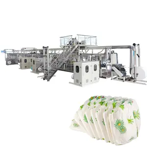 Full Servo Big Waistband Baby Diaper All Size Baby Diaper Machine Diaper Production Line