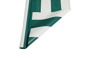 Rouleau de bâche en PVC rayée verte et blanche, imperméable, anti-UV, tissu enduit robuste pour couverture de camion et tente - Product Image 2