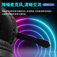Casque de jeu professionnel avec éclairage RGB, casque filaire supra-auriculaire avec micro USB/3,5 mm personnalisé