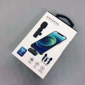 2022 nuevo Mini micrófono Lavalier de solapa inalámbrico dinámico Transmisión en vivo <span class=keywords><strong>Vlogging</strong></span> 2 receptores Micrófono de conferencia compatible - Product Image 3