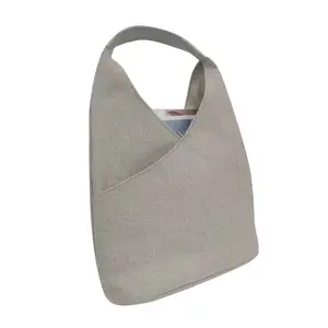 Venta al por mayor sin MOQ personalizable directo de fábrica nuevo Vintage algodón lona bolsa doble resistente bolso de hombro para niñas