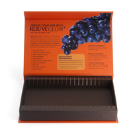 Emballage de luxe personnalisé en boîte rigide magnétique pour électrolytes, boîte de sachets de poudre de suppléments à marque privée