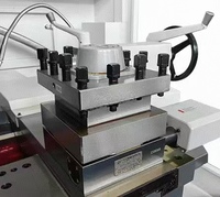 Tour CNC horizontal à banc plat YH6150, machine à tournage CNC 2 axes pour métaux, longueur de pièce maximale 850 mm pour tiges et disques