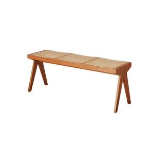 Solid Wood Rattan Bench With <b>Storage</b> For Entryway <b>Shoe</b> <b>Rack</b> Home Use - Product Image 5
