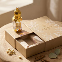 Grosir Pabrik Botol Minyak Parfum Oud Kaca Mini Mewah 3ml 6ml 12ml Botol Kaca Berkualitas Tinggi dengan Tutup Ulir OEM/ODM