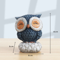Statues de style nordique, pas de mouvement, à l'écoute, parlant, hibou, Figurine de salon, armoire à vin, décoration de bureau, Article d'ameublement