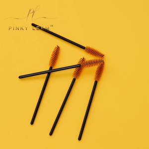 Pinky leem, vente en gros personnalisée, marque privée, 50 pièces/sac, brosses à cils pailletées, brosses à cils jetables roses et noires - Product Image 4