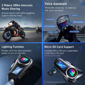 Auriculares Inalámbricos para Motocicleta Q58 Max 2025, Auriculares <span class=keywords><strong>Bluetooth</strong></span> con Cancelación de Ruido, Auriculares para Juegos, Manos Libres, Resistentes al Agua para Exteriores - Product Image 5