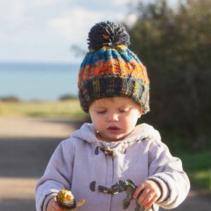 Chapeau d'hiver personnalisé de haute qualité, chapeaux à pompon assortis papa et fils, bonnets père-fils - Product Image 3