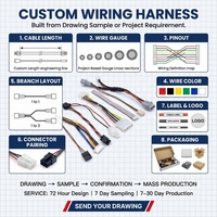 Produsen Kabel Rakitan Harness Konektor Kabel Daya Tahan Air FFC FPC IDC Dupont 2 4 6 Pin Grosir Kustom