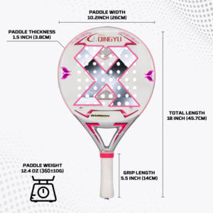 Raqueta de Tenis Innovadora de Fibra de Carbono con Forma de Diamante, Marca Personalizada, Empuñadura de Eva 12K, Pala de <span class=keywords><strong>Playa</strong></span>, Nueva Raqueta Profesional - Product Image 6