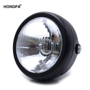 Phare avant de moto rétro modifié rond HONGPA pour accessoires de moto <span class=keywords><strong>Cafe</strong></span> Racer - Product Image 2