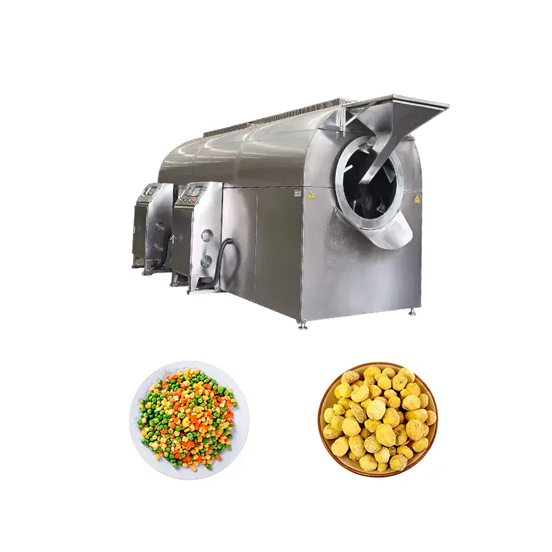 100Kg Per Uur Noten Roostermachine Roaster Pinda Cacao Bonen Roaster Machine