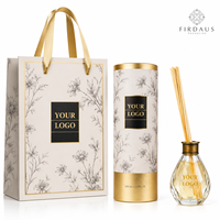 Firdaus OEM ODM Bouteille vide en verre pour diffuseur à bâtonnets, couleur, forme et logo personnalisables, fournisseur en gros