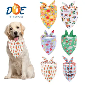 Doe Pet Dog Bandana Nhà Sản Xuất Chất Lượng Cao Tùy Chỉnh Bán Buôn Hai Mặt Mô Hình Con Chó Bandanas Đa-Thiết Kế Con Chó Bandana