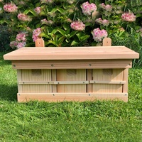 Maison pour moineaux 3 places en bois