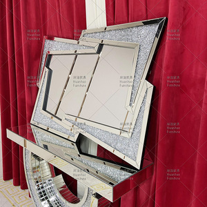 Gros consoles table Offre Spéciale <span class=keywords><strong>haute</strong></span> qualité mobilier de salon <span class=keywords><strong>en</strong></span> <span class=keywords><strong>verre</strong></span> table de <span class=keywords><strong>console</strong></span> avec miroir - Product Image 4