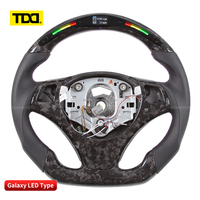 Volant de direction en cuir de luxe TDD avec fibre de carbone, 4 branches, LED, pour E90 E91 E92 E93 M3 E82 E88 E87