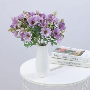 Crisantemo Holandés Artificial al por Mayor, Tallo Único de Seda, Aster Pequeño, Margarita Silvestre para Decoración Floral de Hogar y Bodas - Product Image 5