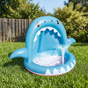 Piscine gonflable Shark Sprinkler avec auvent pour les jeux aquatiques à partir de 3 ans - Product Image 3