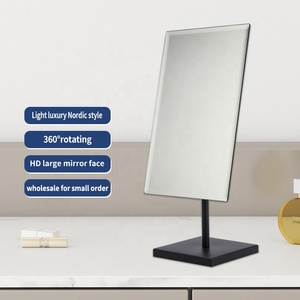 Nhà Sản Xuất Máy Tính Để Bàn Đứng Vanity Trang Điểm Mỹ Phẩm Không Khung Máy Tính Để Bàn Kính Màu Đen Gương - Product Image 6