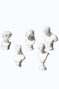 Statue de personnage mythologique grec antique Witt, sculpture abstraite classique de tête de David, décoration, accessoires de photographie, décoration intérieure - Product Image 2