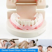 Protector Bucal Nocturno de Silicona Transparente, Anti-Rechinamiento de Dientes, Ayuda para Dormir, Dispositivo Anti-Ronquidos para Adultos, para el Hogar y Viajes