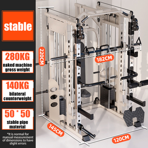 Multi Functional Smith Machine with Dual System Smith Power Squat Rack All in One Trainer - Product Image 3