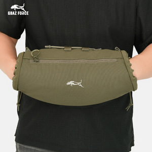 Ceinture chauffe-mains Gbaz Force GAF500D en nylon et laine, camouflage vert, système MOLLE, unisexe, coupe-vent - Product Image 5