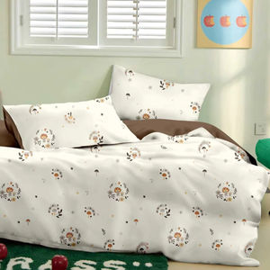 Seerksucker Printed 95gsm Luxury 100% Polyester OEKO-TEX Certified 1800TC <b>Duvet</b> Cover Set 4pcs for Home or <b>Hotel</b> Use Woven - Product Image 6