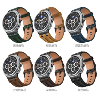 Bracelet en cuir personnalisé en gros, bracelet de montre en cuir pour Samsung Galaxy 7 Ultra