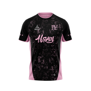 Pour maillot de Football rose Vintage personnalisé respirant col rond chemise de Football confortable t-shirt athlétique 100% Polyester court - Product Image 1