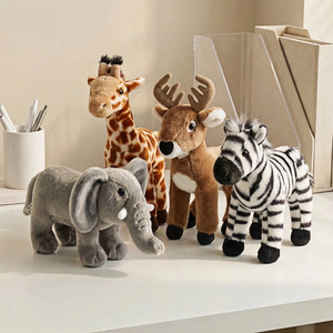 Juguetes de Peluche Personalizados de Animales del Bosque: Elefante, Jirafa, Cebra, Regalos para Niños, Directo de Fábrica - Product Image 1