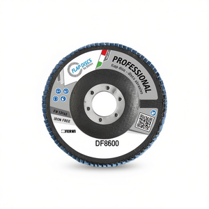 Disque à lamelles professionnel Fervi 125 mm, abrasif sans fer pour ponçage du métal - Product Image 1