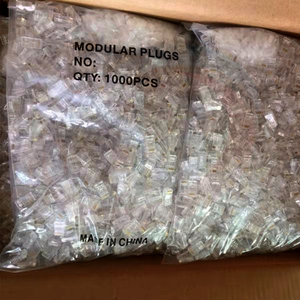 Rg Chất lượng cao mèo 6 Mạng Modular RJ45 nam cắm 8P 8C đi qua <span class=keywords><strong>Ethernet</strong></span> kết nối cho RJ45 CAT5e mạng - Product Image 5