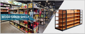 Estanterías de Cuatro Postes para Tiendas de Conveniencia y Supermercados, Personalizables, de Alta Gama, para Tabaco y Alcohol, Color Madera - Product Image 6