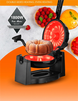 Gaufrier Électrique Rotatif de Qualité pour Gaufres Lava et Gâteaux Rotatifs