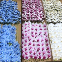 Orchidées artificielles Latex, pièces, 9 têtes, impression 3D, véritables têtes, pour mariage, pour centre de table