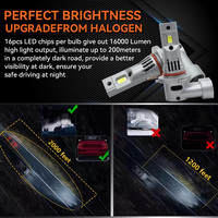 LELANPU H4 APP Control T10 Purple Mini Projector Shaped Strobe RGB Cover Q9 Car Led Headlight Light Bulbs for Bike Motorcycle