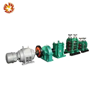 Horizontal steel rolling mill steel rebar production line small rolling mill iron rod making machine