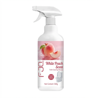 Tablettes nettoyantes et désodorisantes pour toilettes, parfum pêche blanche, éliminateur de taches, parfum longue durée, odeur fraîche, élimination des odeurs, 500ml