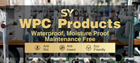 Profils de cloisonnement intérieur en composite bois-plastique (WPC) pour murs décoratifs et division d'espace