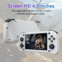 Console de jeu portable G28 128 Go, écran 4,3 pouces, prise en charge Linux Open Source, sortie TV HD, consoles de jeux vidéo portables, vente en gros OEM