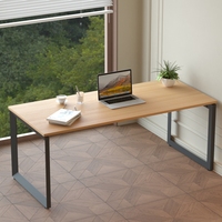 Bureau de direction ergonomique pour PDG, design simple et moderne, mobilier de bureau à domicile de luxe, structure métallique, table d'étude pour ordinateur