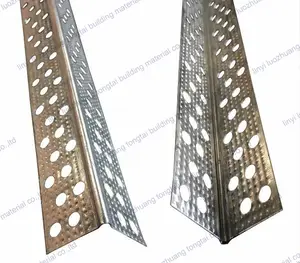 Profili per cartongesso in acciaio zincato forato R angolo di protezione dell'angolo della parete perlina angolare in metallo